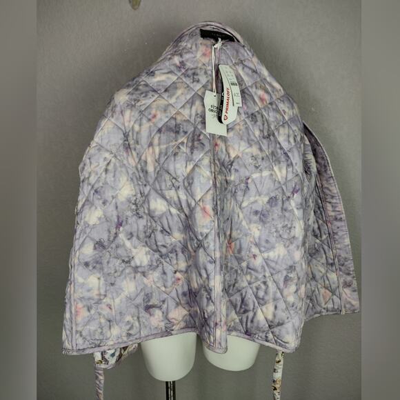 J. Crew X Flora Obscura Floral Quilted Reversible Wrap Jacket PrimaLoft Size L - Picture 16 of 16